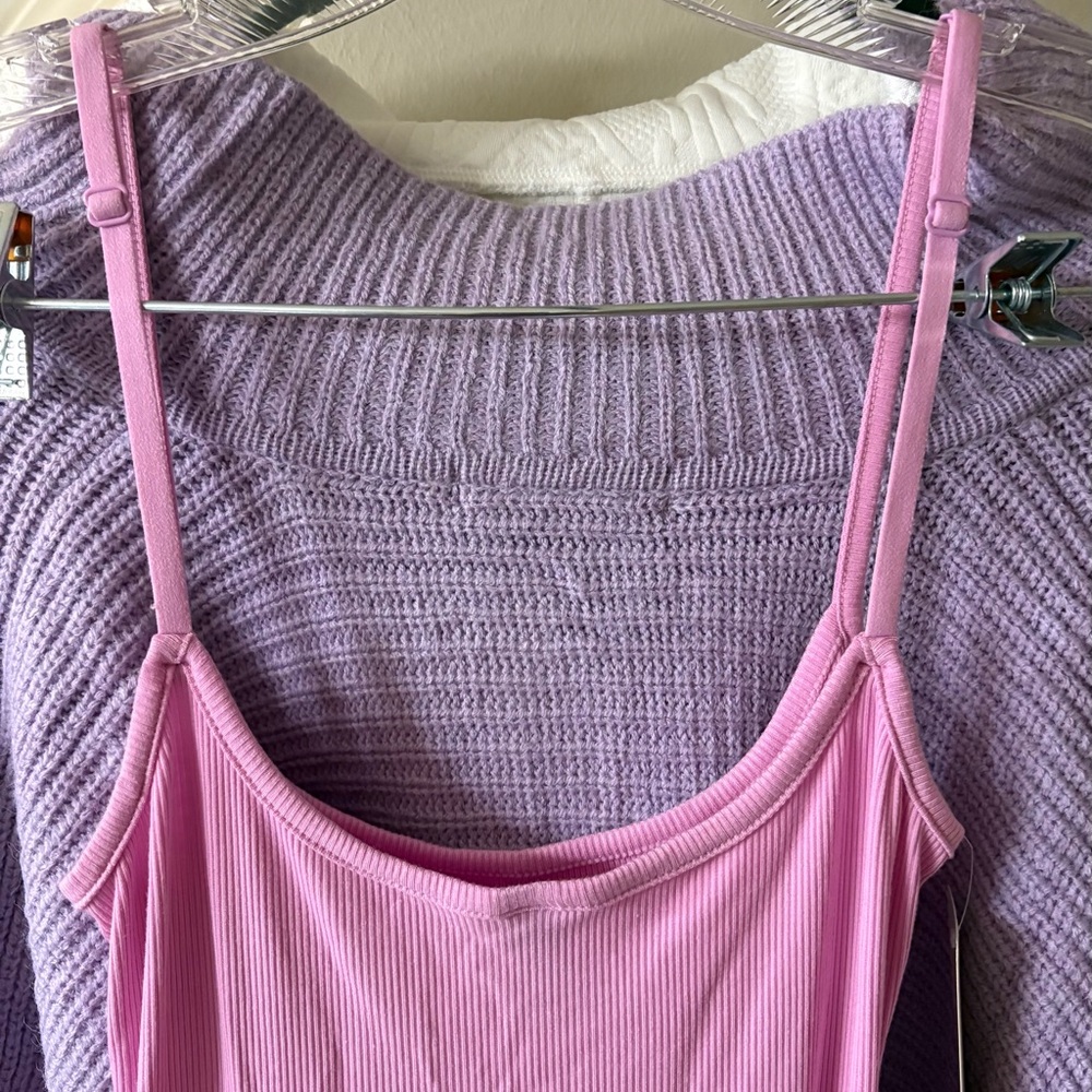 Pink Ribbed Bodycon Maxi Dress - Picture 4 of 4